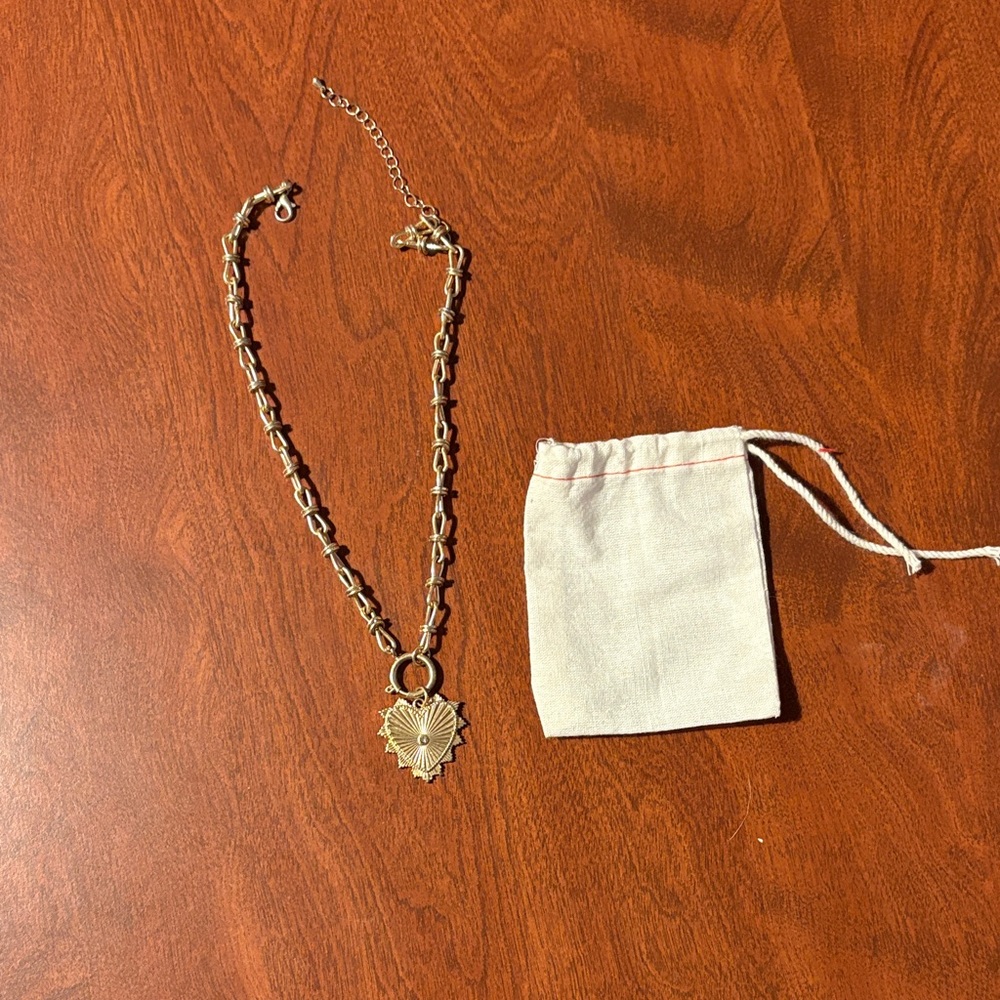 Erin McDermott Sunburst Gold Pendant Necklace